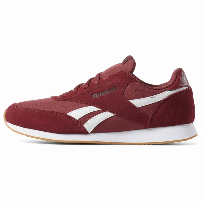 Tenisi Reebok Royal Classic Jogger 2 Barbati Rosii/Negrii/Albi Romania QR4706YL